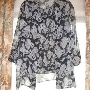 George Beautiful Set of Sleeveless Top & Tunic  sz 18/20 W